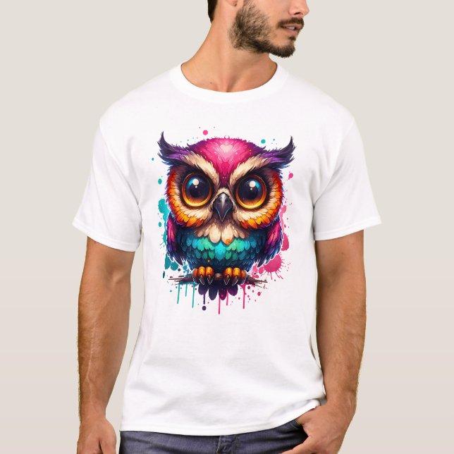 Eule  T-Shirt (Vorderseite)