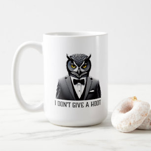 Eule-Tasse - "Ich gebe kein Hoot" Kaffeetasse