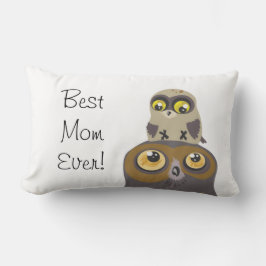 Eule und Baby~mutter's Day wurf pillow Lendenkissen