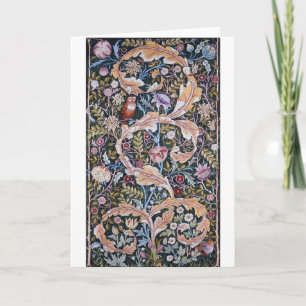 Eule und Blume, William Morris Karte