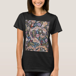 Eule und Blume, William Morris T-Shirt