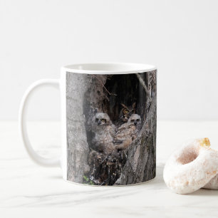 Eule und Kuchen Kaffeetasse