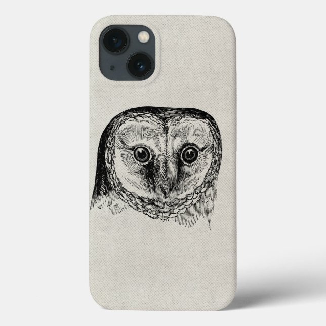 Eule Vintage Case-Mate iPhone Hülle (Rückseite)