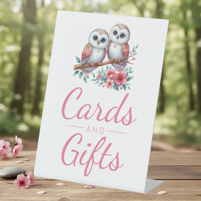 Eule Wald Boho Rustikal Karten Geschenk Hochzeit Sockelschild (Von Creator hochgeladen)