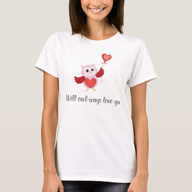 Eule-Weisen Liebe T - Shirt (Vorderseite)