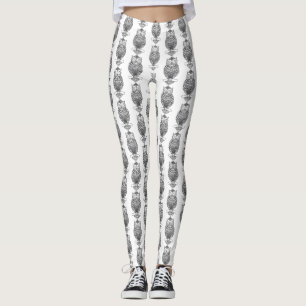Eule (weiß) - Leggings