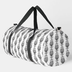 Eule (weiß) - Sporttasche Duffle Bag