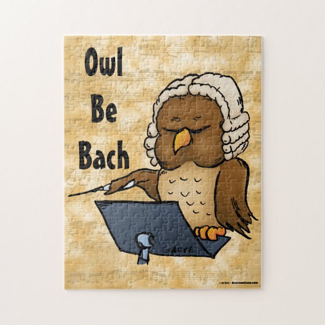 Eule wird Bach Puzzle (Vertikal)