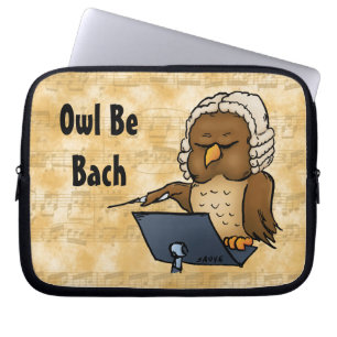 Eule wird wieder lustiger Cartoon Laptopschutzhülle