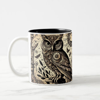 Eule Zweifarbige Tasse