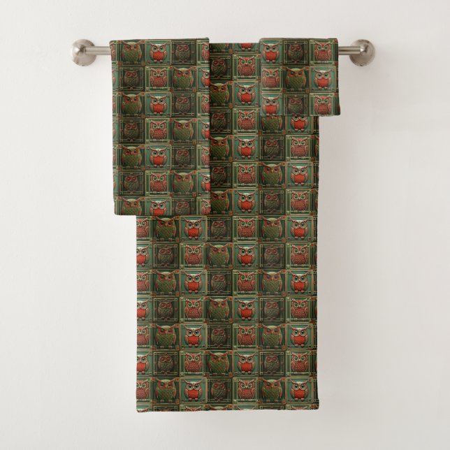 Eulen 2 badhandtuch set (Insitu)