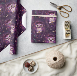 Eulen-Abschluss-Verpackungspapier Geschenkpapier