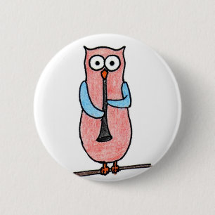 Eulen-Abzeichen Button