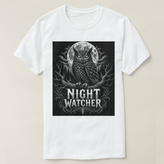 Eulen-Art-T-Shirt | Nachtwächter | Weise Vogel Vin T-Shirt