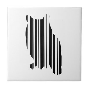 EULEN-BAR-CODE Vogel Barcode Aviendesignmuster Fliese