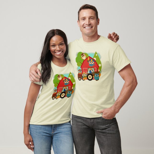 Eulen-Bauern T-Shirt (Unisex)