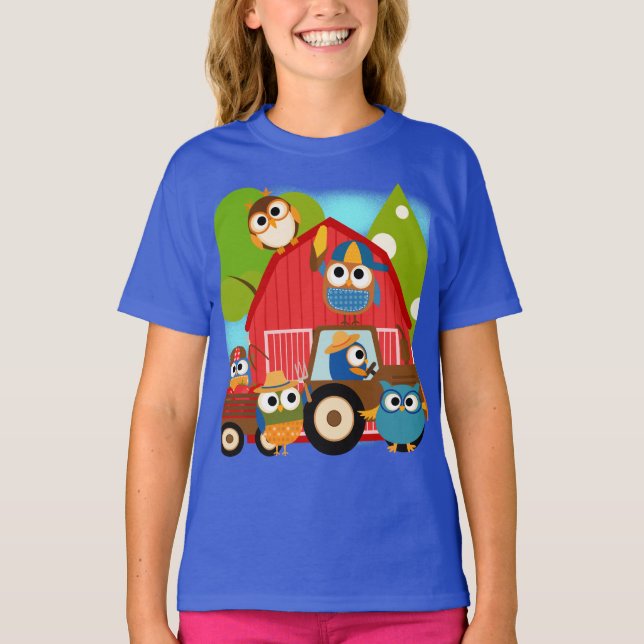 Eulen-Bauern T-Shirt (Vorderseite)