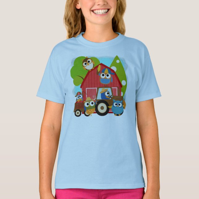 Eulen-Bauern T-Shirt (Vorderseite)