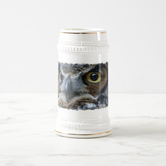 Eulen-Bier Stein Bierglas (Mittel)