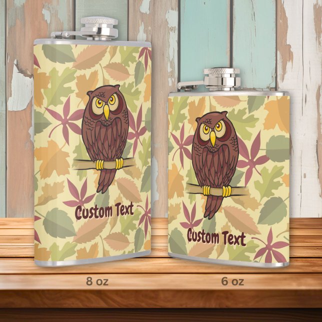 Eulen-Carton-Flasche Flachmann (Von Creator hochgeladen)