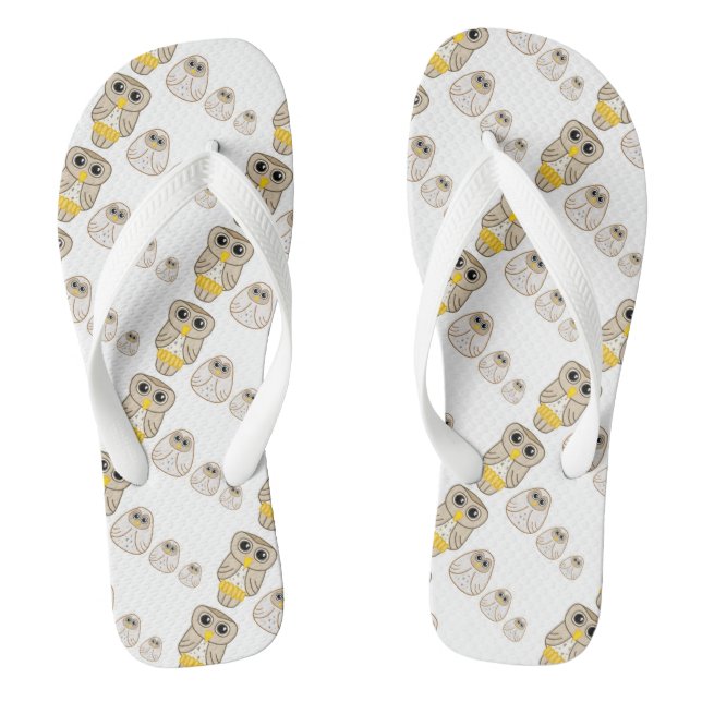 Eulen Flip Flops (Fußbett)