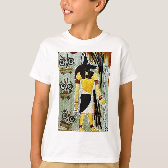 Eulen forheatanubis.jpg Anubis Ägypten T-Shirt (Vorderseite)
