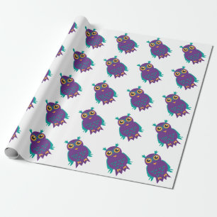 Eulen Geschenkpapier