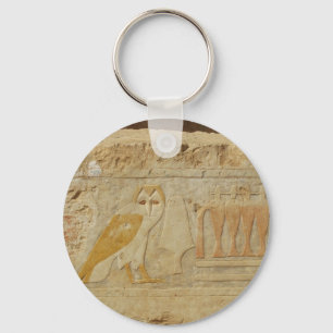 Eulen-Hieroglyphen-Detail, Hatshepsut Tempel, Schlüsselanhänger