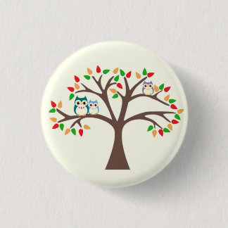 Eulen im Baum Button