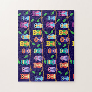 Eulen im Baum Puzzle