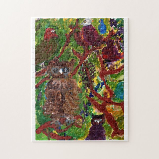 Eulen im Puzzlen der Bäume #2 Puzzle (Vertikal)