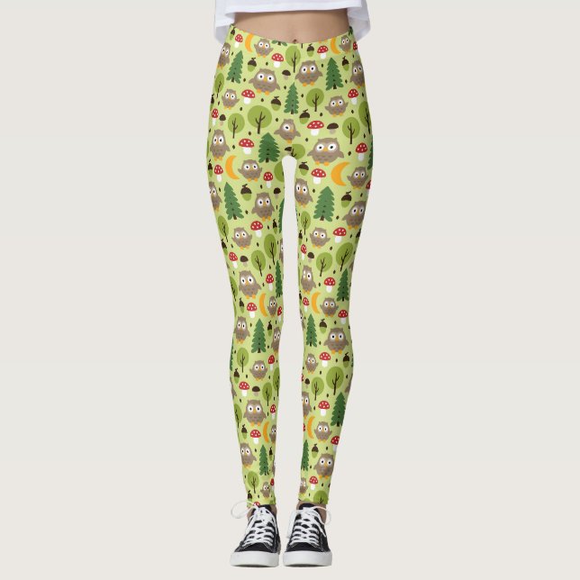 Eulen in den Leggings (Vorderseite)
