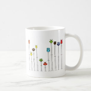Eulen in Multicolors Tasse