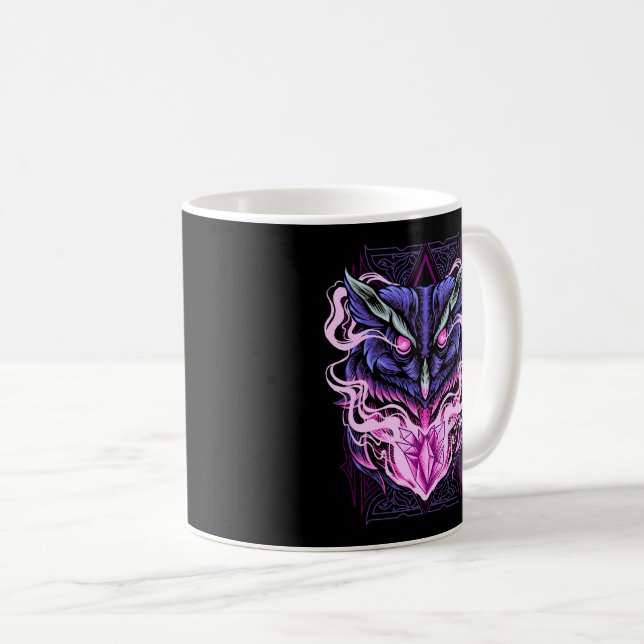 Eulen-Kaffeetasse Kaffeetasse (VorderseiteRechts)