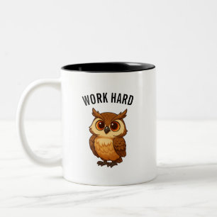 Eulen-Kaffeetasse Zweifarbige Tasse