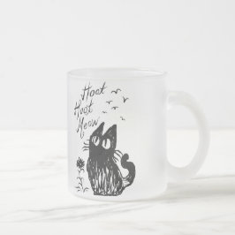 Eulen-Katze (Schwarzes) Mattglastasse