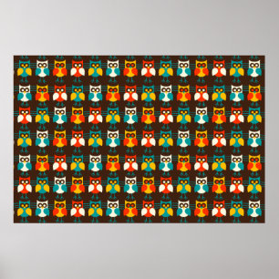 Eulen kopieren 1 Druck Poster