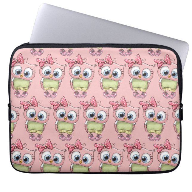 Eulen-Laptop-Hülle Laptopschutzhülle (Vorderseite)