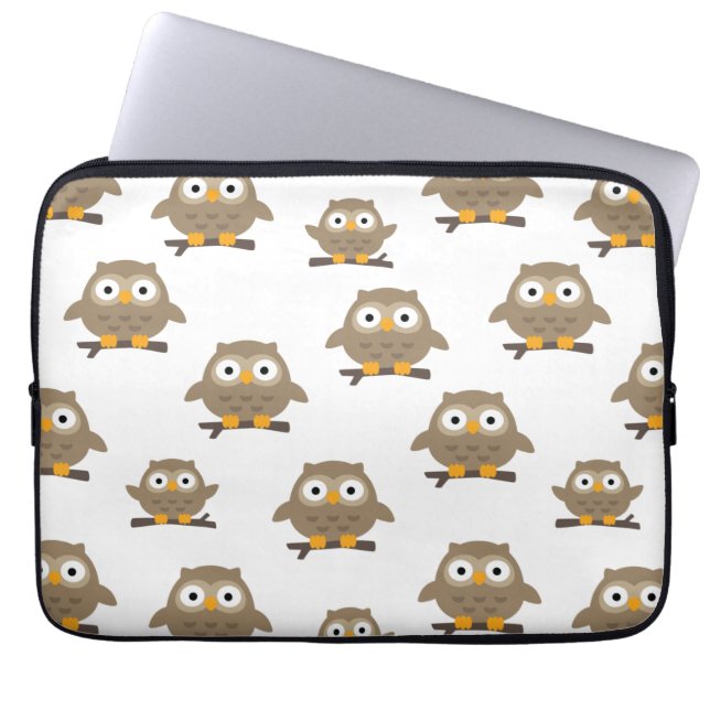 Eulen Laptopschutzhülle (Vorderseite)