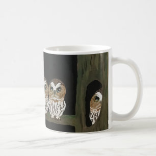 Eulen mit Haltung Tasse Design