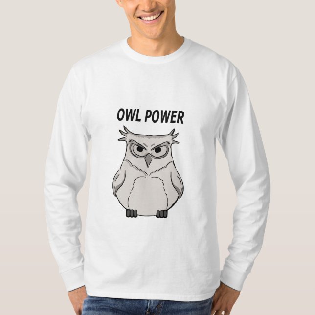 Eulen-Power T-Shirt (Vorderseite)