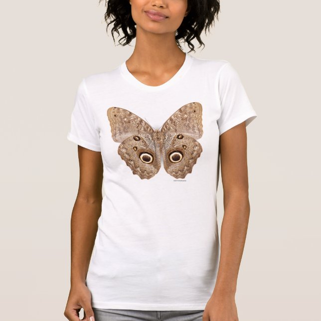 Eulen-Schmetterling T-Shirt (Vorderseite)
