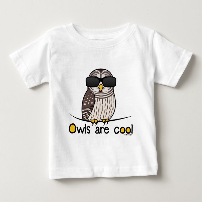 Eulen sind cool baby t-shirt (Vorderseite)