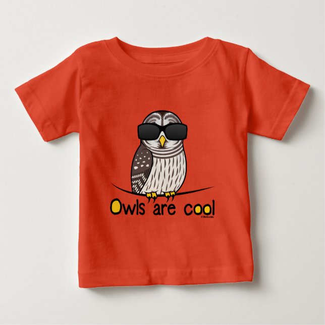 Eulen sind cool baby t-shirt (Vorderseite)