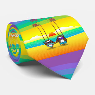 Eulen sind zurück in den Urlaub! Krawatte