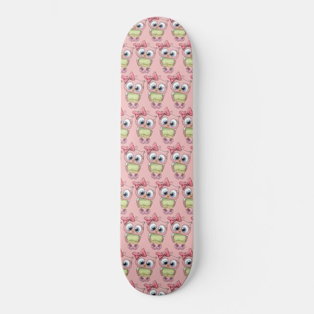 Eulen Skateboard (Vorderseite)