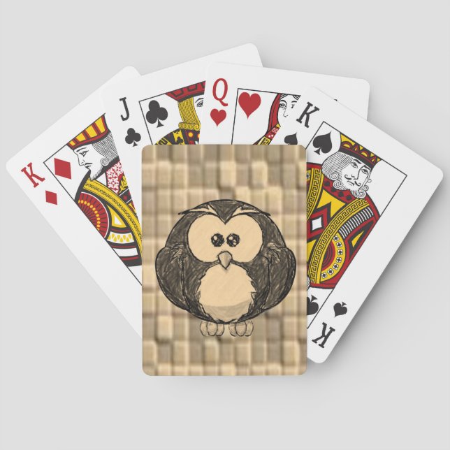 Eulen Spielkarten Deck (Rückseite)