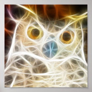 Eulen-starker Blick Poster