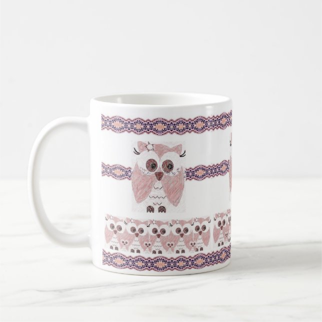 Eulen-Tasse Kaffeetasse (Links)