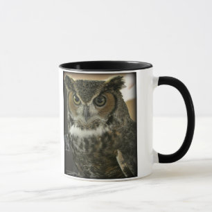 Eulen-Tasse Zwei-Bild Schablone Tasse